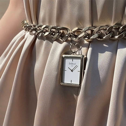 Ceinture Montre originale DeBéryl fabriquée sur-mesure à la main France en acier inoxydable