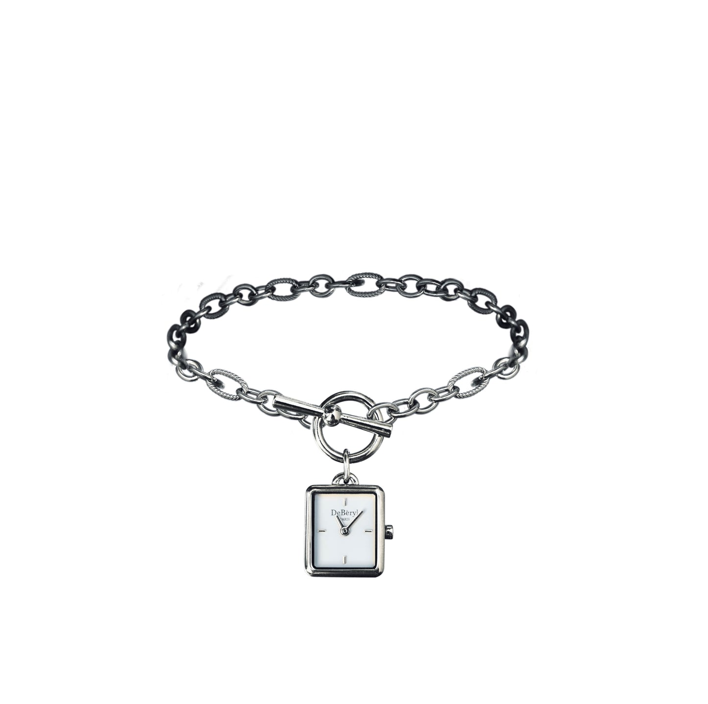 Beau bracelet montre acier inoxydable qualité résistant 